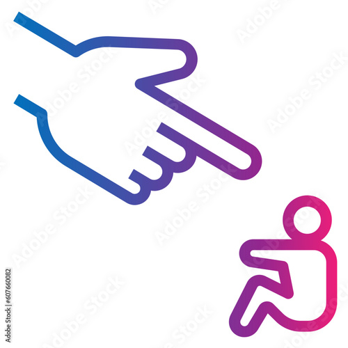 blame gradient style icon