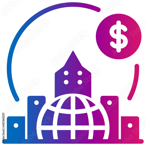 capitalism gradient style icon