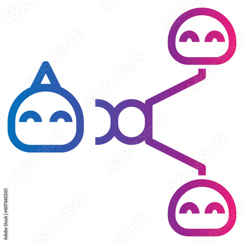 cloning gradient style icon