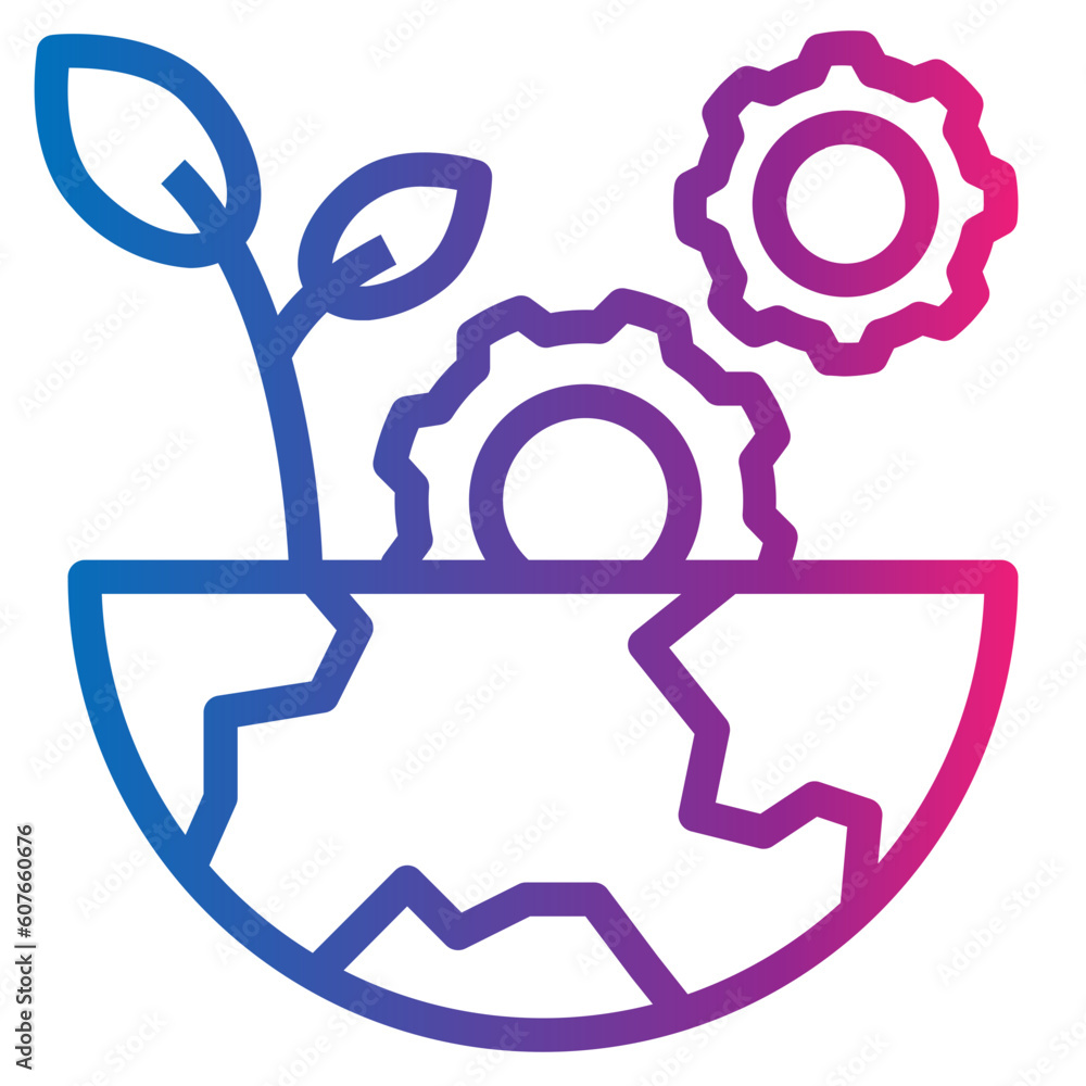 ecosystem gradient style icon ecosystem gradient style icon