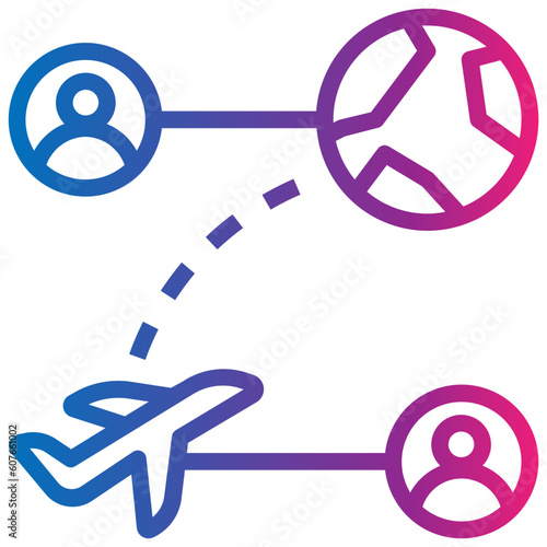 globalization gradient style icon