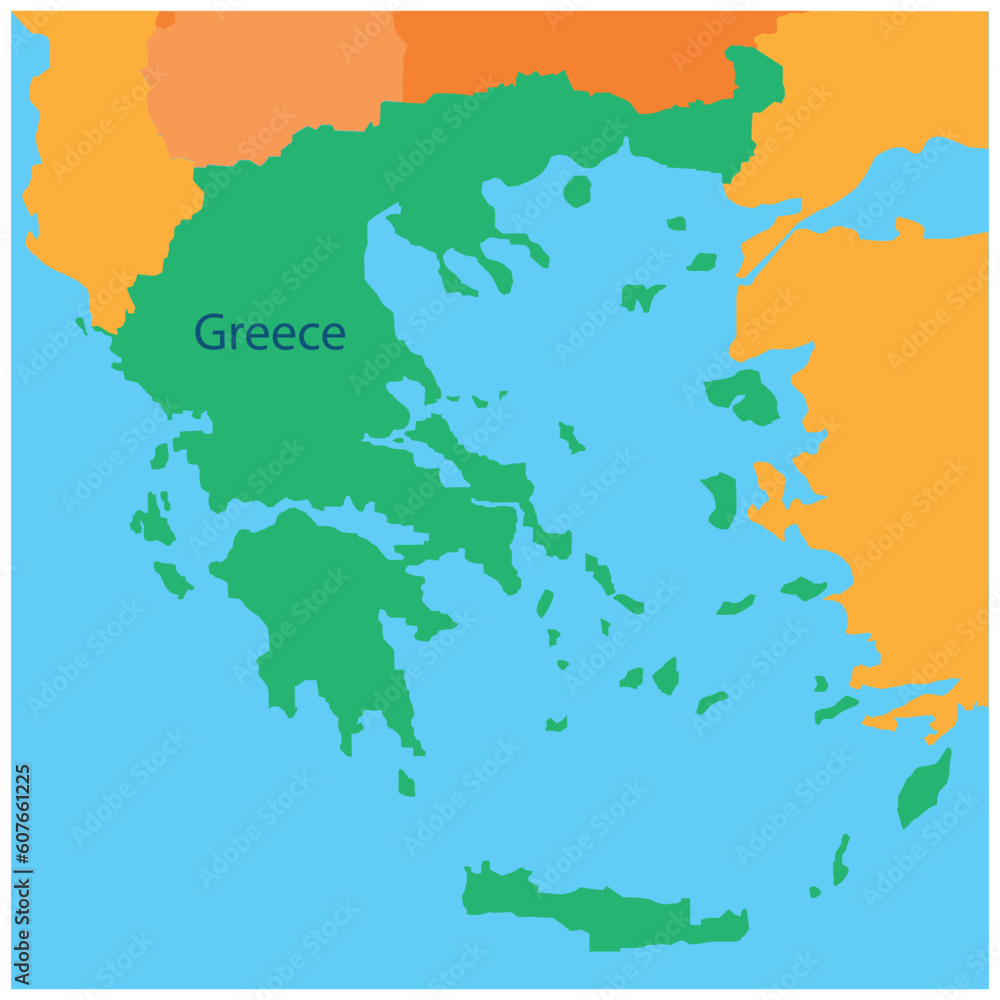 Obraz premium greece map background vector