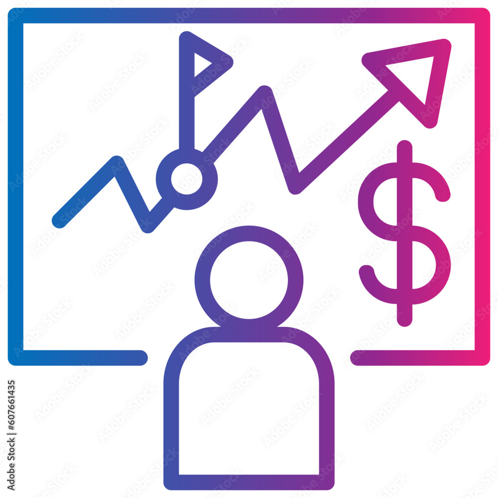 market gradient style icon market gradient style icon