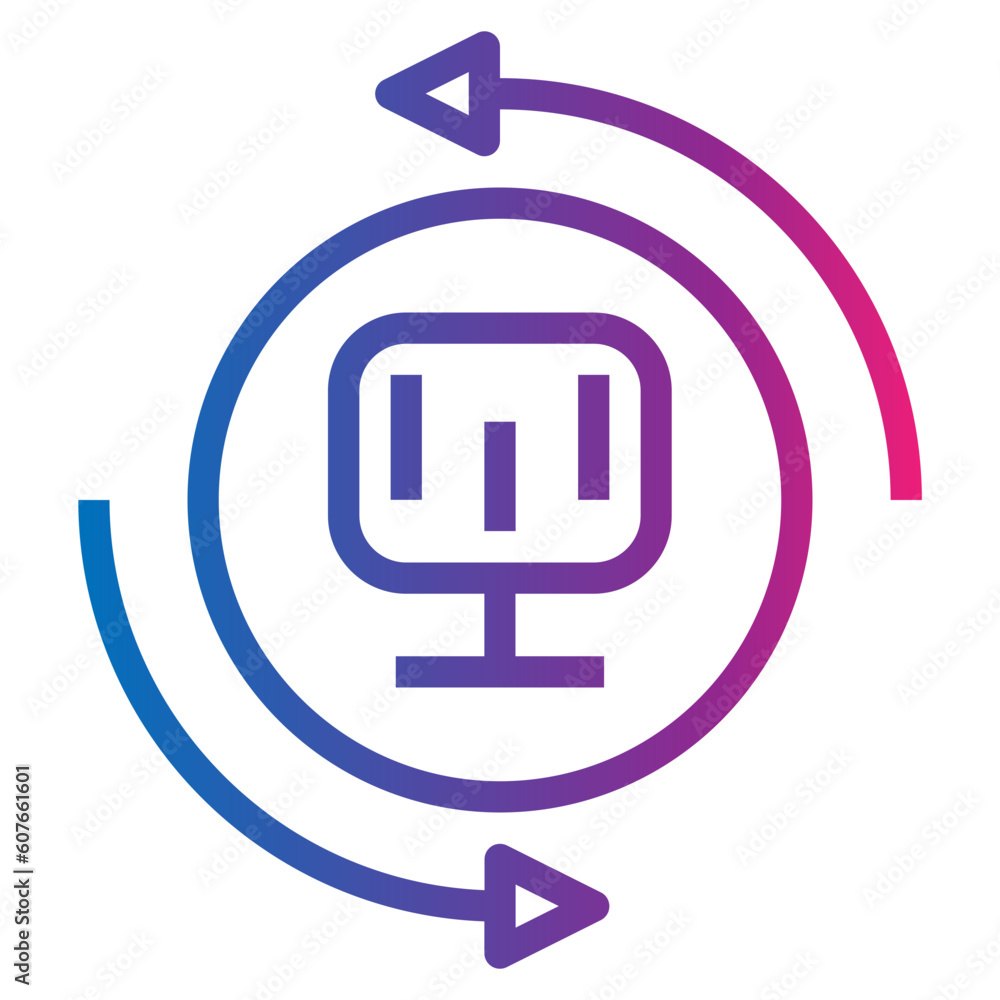 network gradient style icon