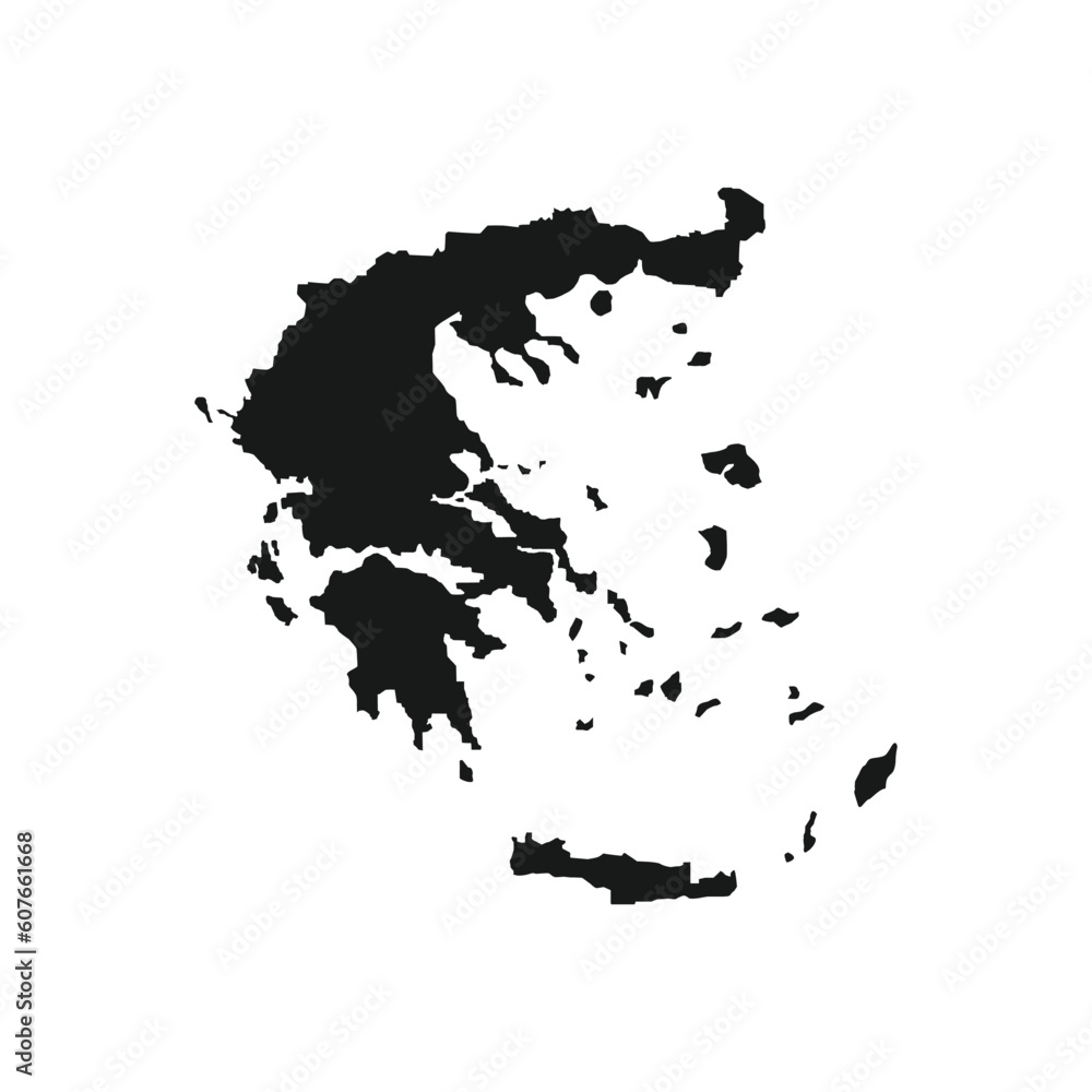 Naklejka premium greece map icon vector