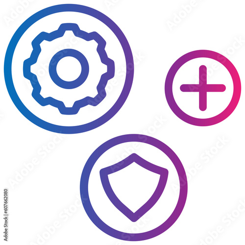 protect gradient style icon