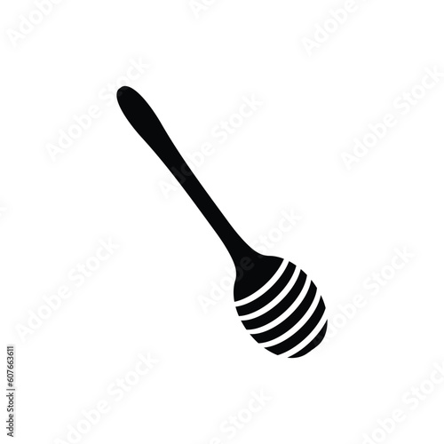Honey dipper logo vector