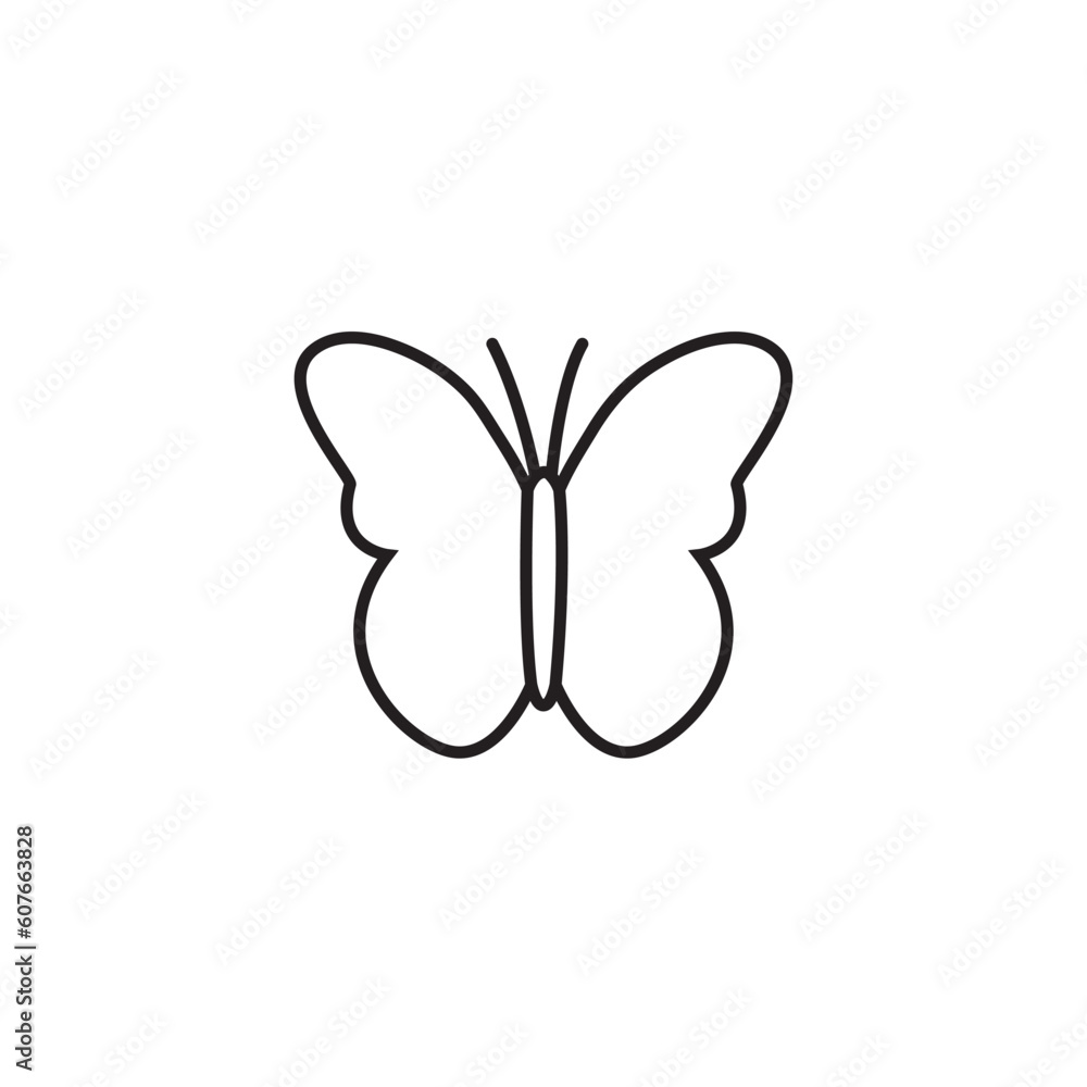 Butterfly line icon, logo vector Butterfly line icon, logo vector