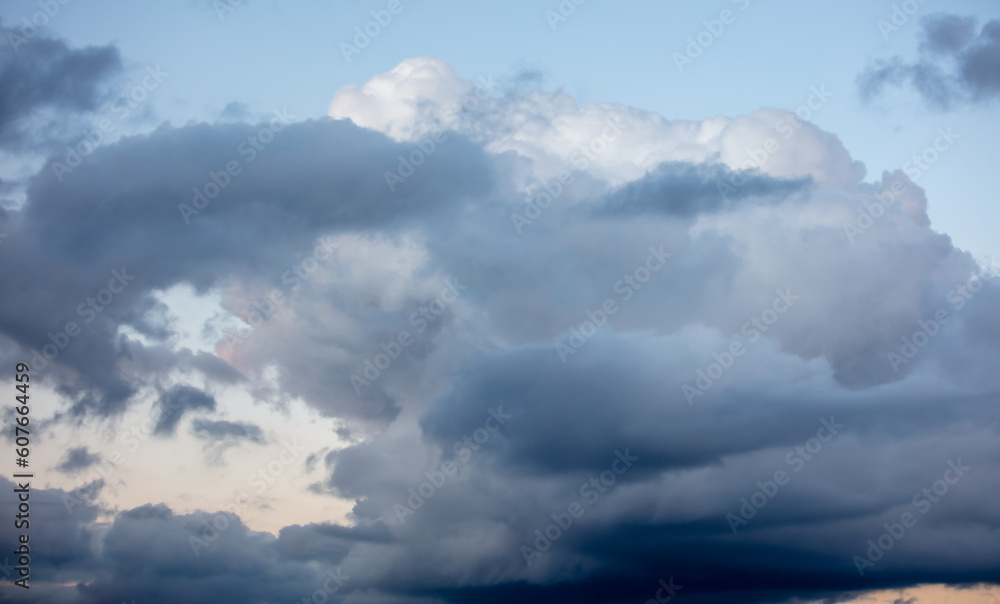 Rain clouds at sunset as background Rain clouds at sunset as background