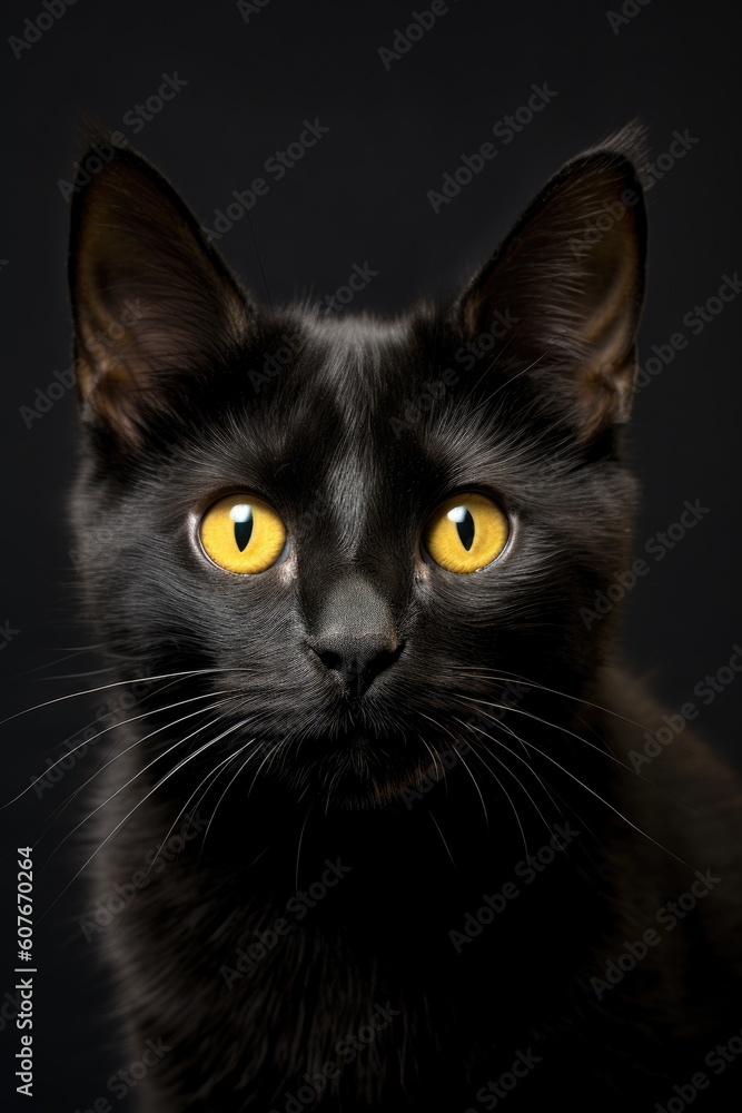 Cute cat isolated on a white background. Generative AI Cute cat isolated on a white background. Generative AI