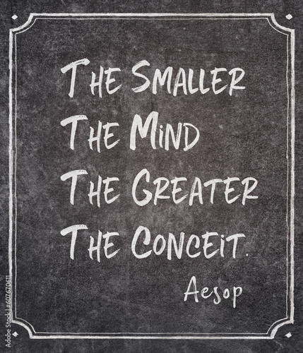 greater the conceit Aesop