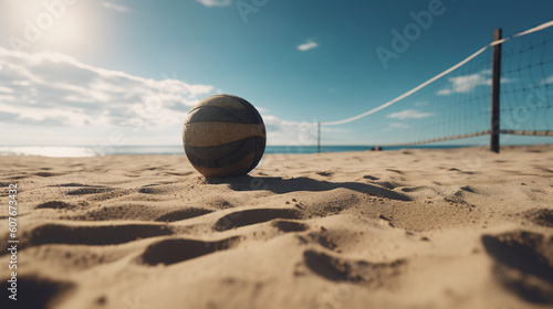 beach ball on sand