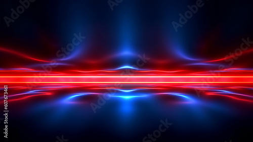Neon banner, space for text