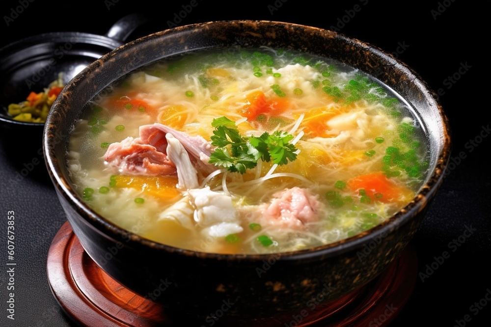 Egg Drop Soup with Separate Corn Kernels Egg Drop Soup with Separate Corn Kernels