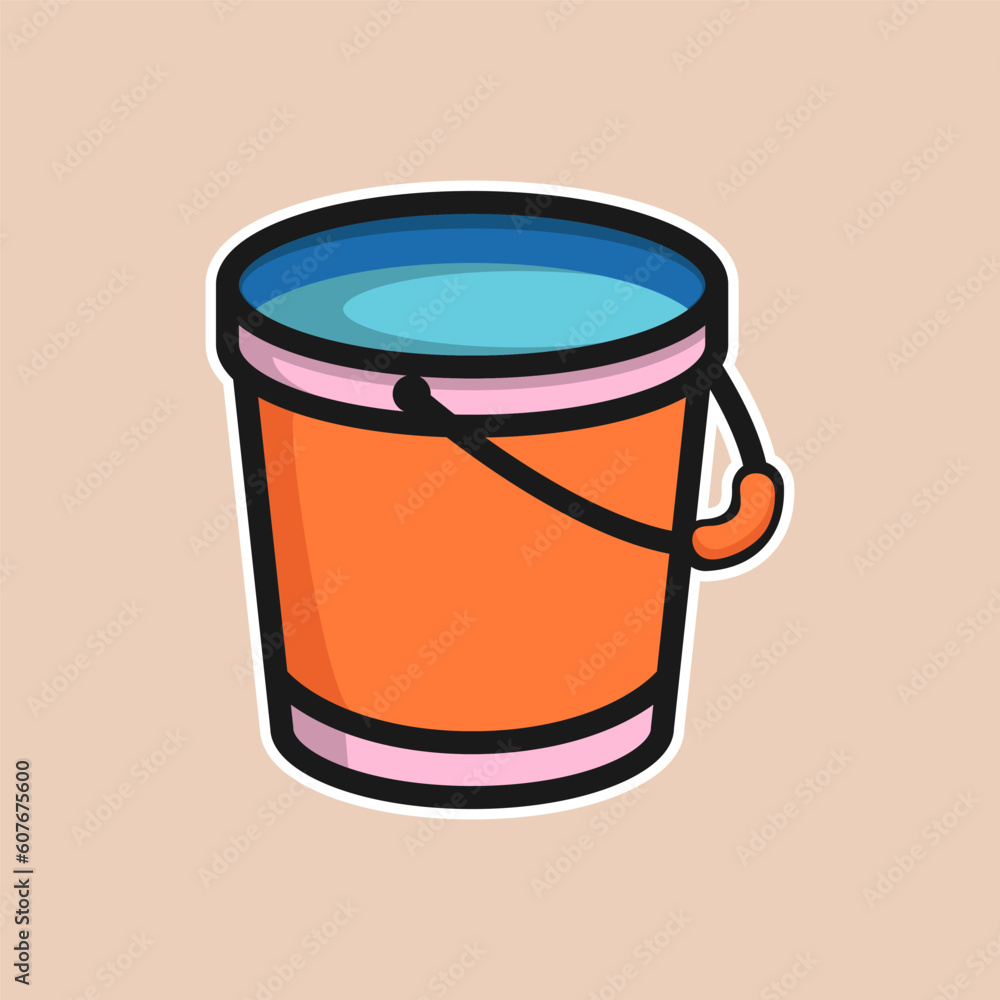 Bucket free vector icon on trendy design Bucket free vector icon on trendy design