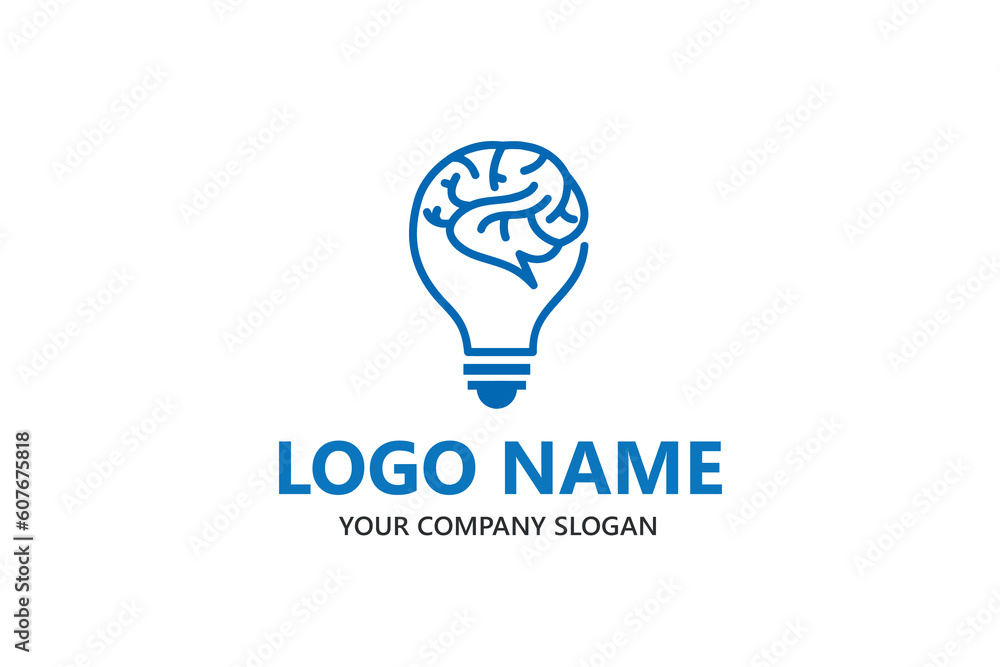 Brain logo design vector Brain logo design vector