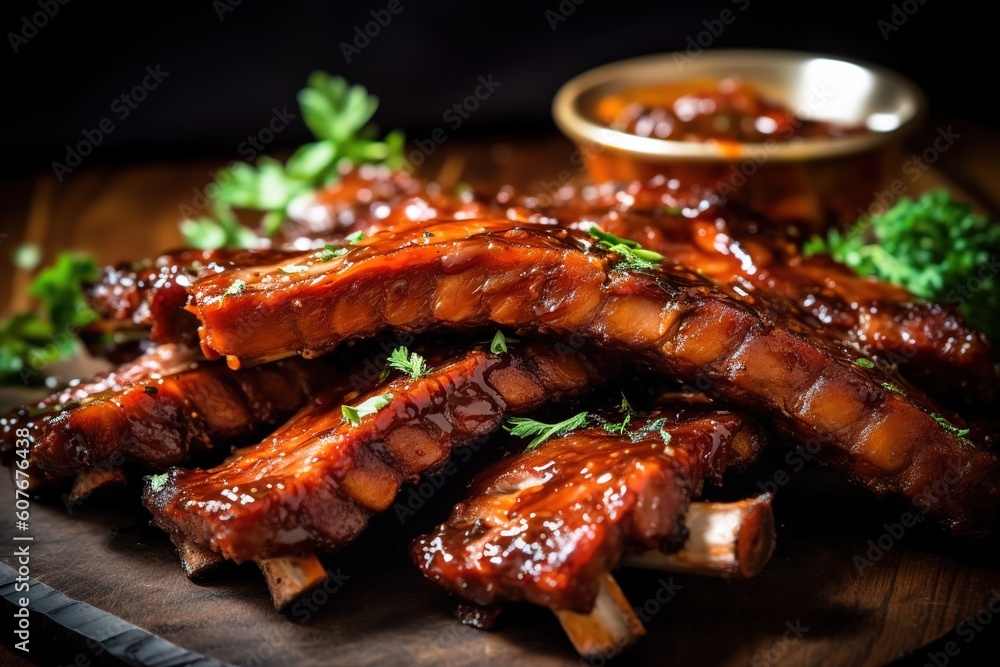Juicy Pork Ribs Barbecue Grill Honey Juicy Pork Ribs Barbecue Grill Honey