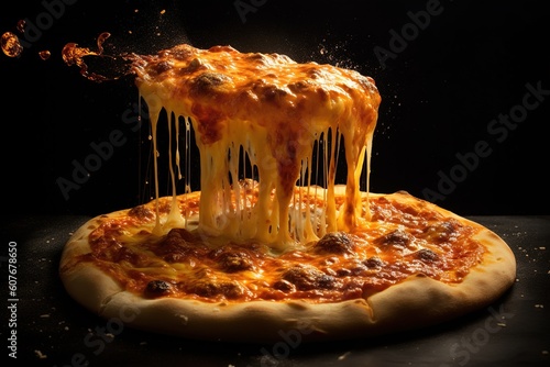 Quard Cheese Burst Pizza Melted photo