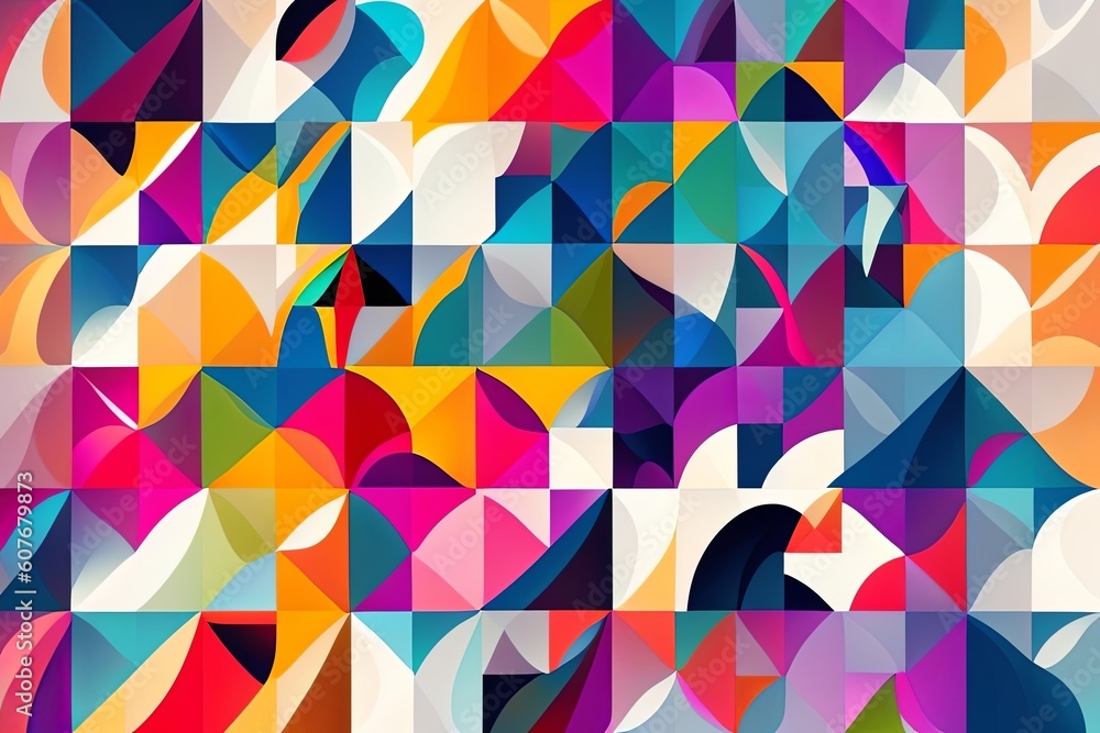 Golden Hour Abstract Crowd: A Modern Illustration with Bold Colors and Harsh Lighting Generative AI Golden Hour Abstract Crowd: A Modern Illustration with Bold Colors and Harsh Lighting Generative AI
