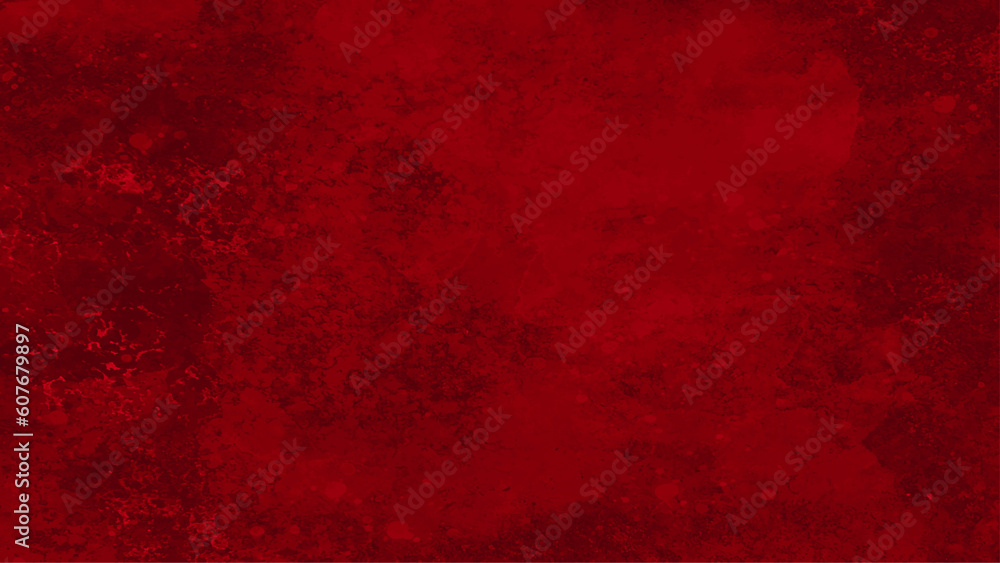 Monochrome grunge red abstract background. Grunge dark old wall texture. Red cement wall