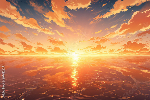 繊細で芸術的な自然系背景のイラスト(AI generated image)