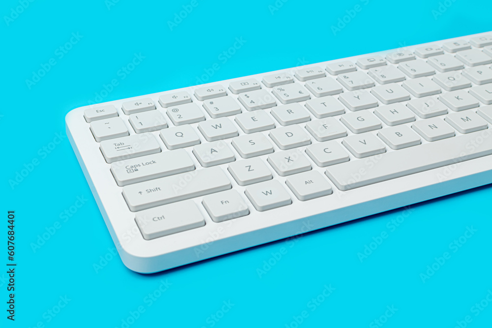 White Keyboard Keys, Macro Shot of Keyboard Buttons White Keyboard Keys, Macro Shot of Keyboard Buttons
