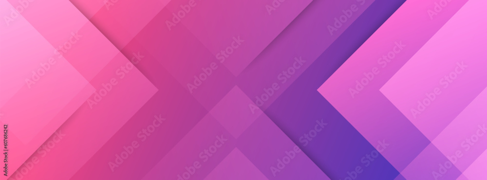 Obraz premium banner background. colorful, gradation red and dark purple,Memphis, abstract patterns