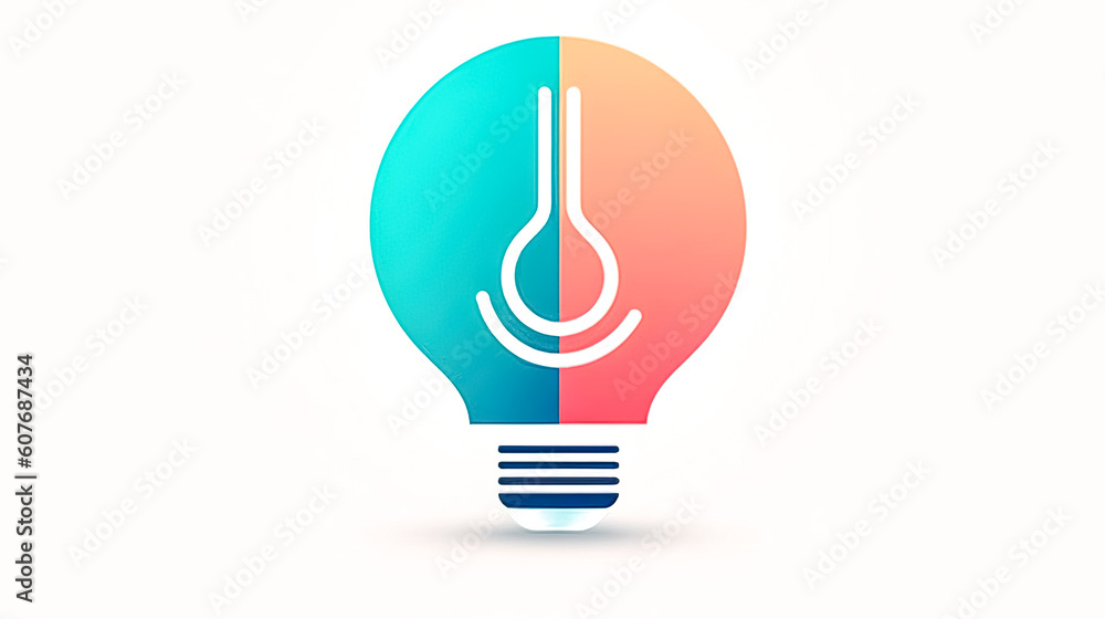 Light bulb, idea generation concept, generative AI. Light bulb, idea generation concept, generative AI.