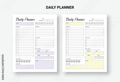 Daily agenda template Plan your daily activities. a daily schedule template