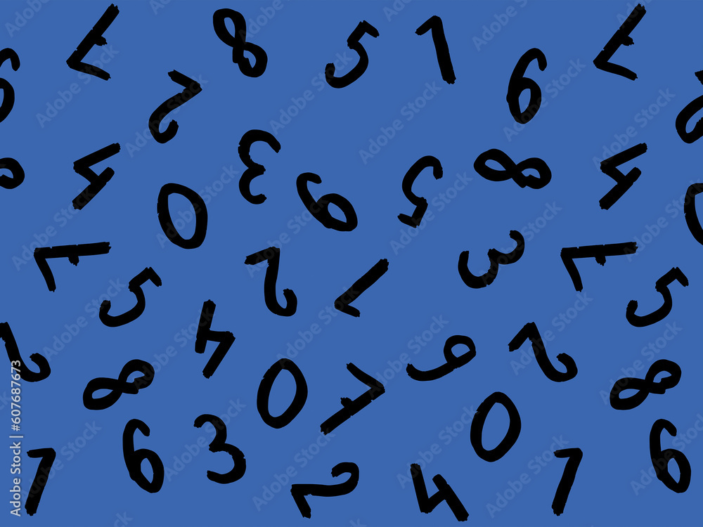 template with the image of keyboard symbols. a set of numbers. Surface template. blue background. Horizontal image. template with the image of keyboard symbols. a set of numbers. Surface template. blue background. Horizontal image.