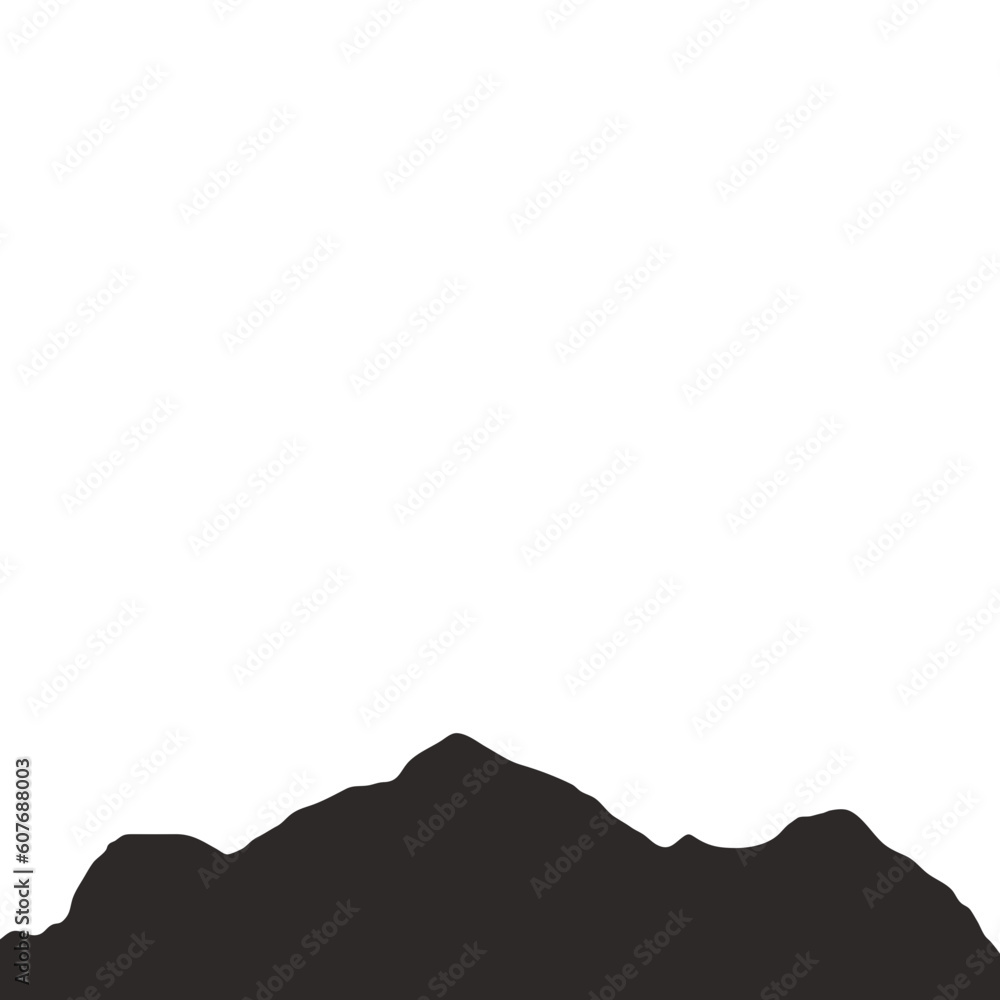 Mountain Silhouette Element-01
