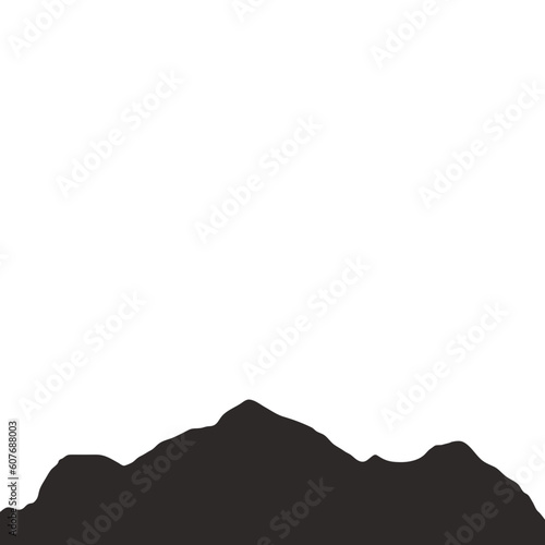 Mountain Silhouette Element-01