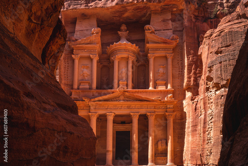 Al Khazneh, aka The Treasury at Petra, jordan. unesco world heritage site