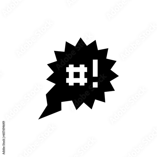 insult icon vector graphic with colors