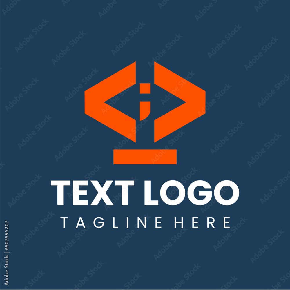 cool coding modern logo minimalist concept