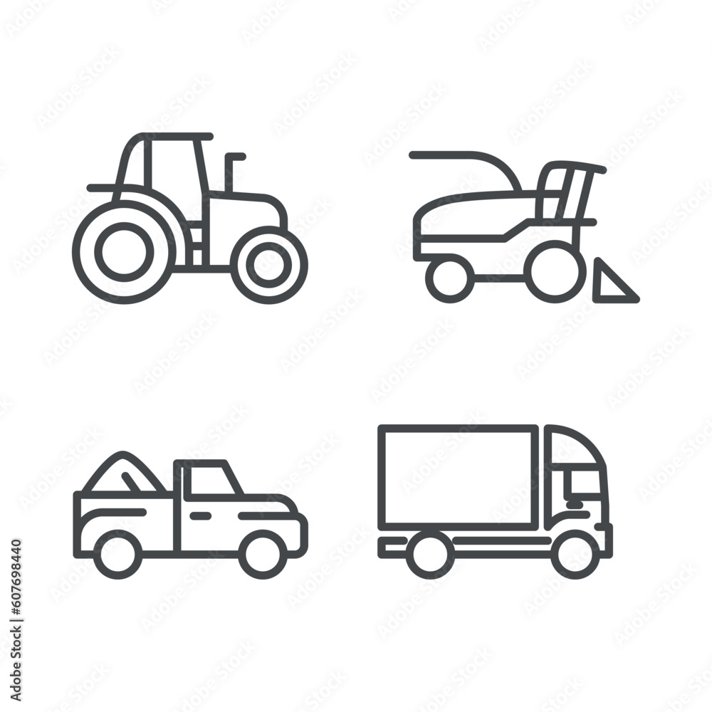 Farming and Farming Icons Set. Farming and Farming Icons Set.