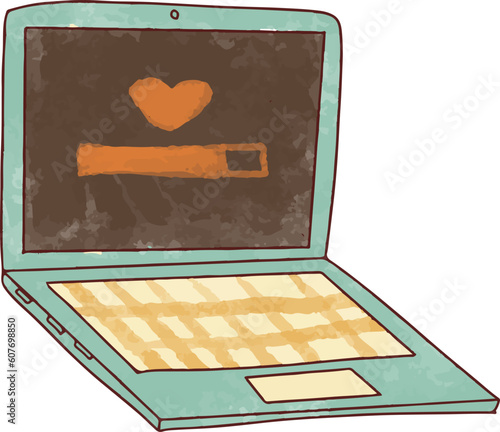 Cute and Pastel Stationary Doodle Isolated