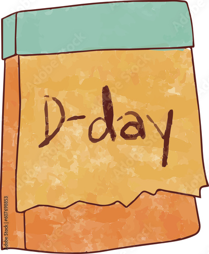 Cute and Pastel Stationary Doodle Isolated