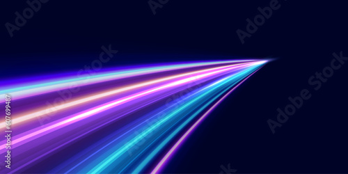 Abstract speed line background. Dynamic motion speed of light. Technology velocity movement pattern for banner or poster design. Vector EPS10.