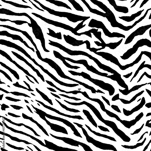 African zebra skin striped motif. Zebra-striped texture for fashion design
