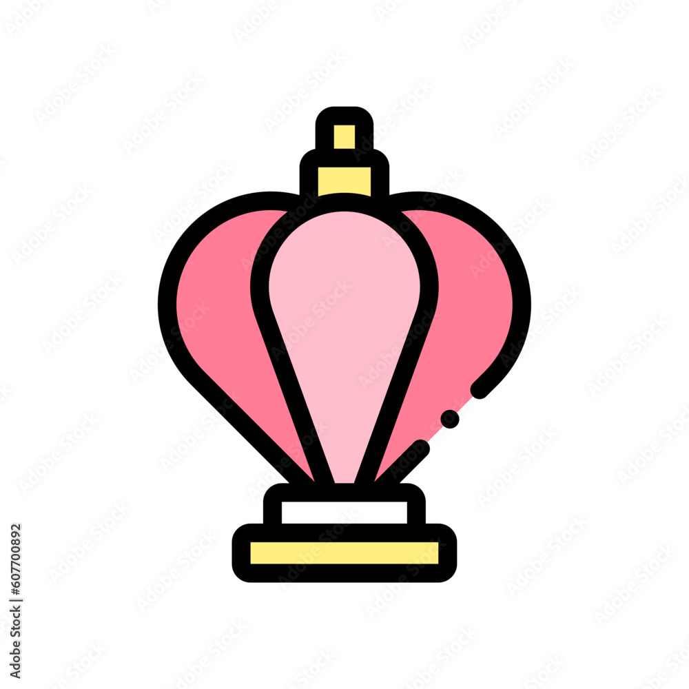 Fototapeta premium perfume icon vector graphic with colors