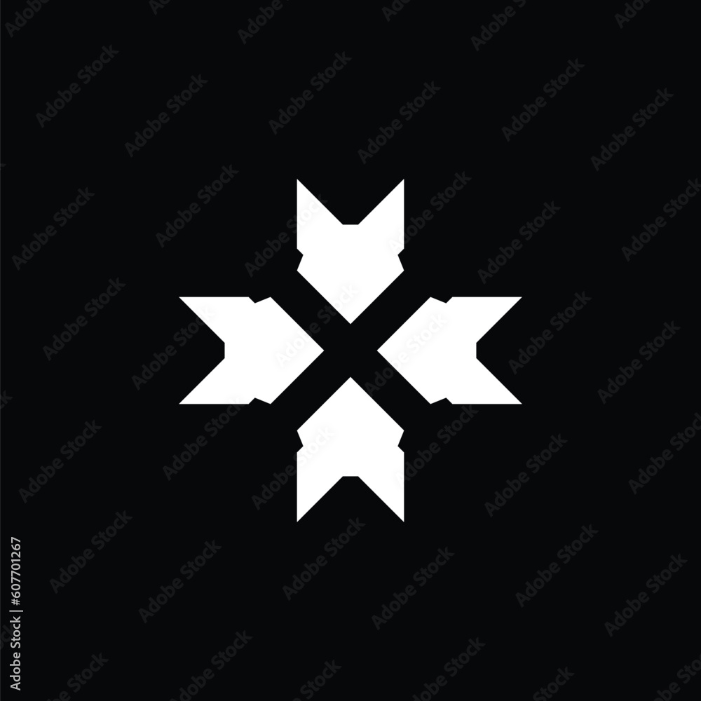 fox icon and X letter logo negative space logo vector design, modern logo, minimalist logo, black white fox icon and X letter logo negative space logo vector design, modern logo, minimalist logo, black white