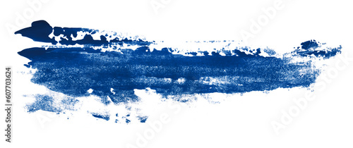 Shiny blue brush watercolor painting isolated on transparent background. watercolor png © คเณศ จันทร์งาม