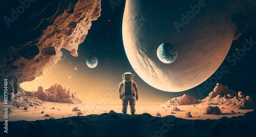 spaceship in space