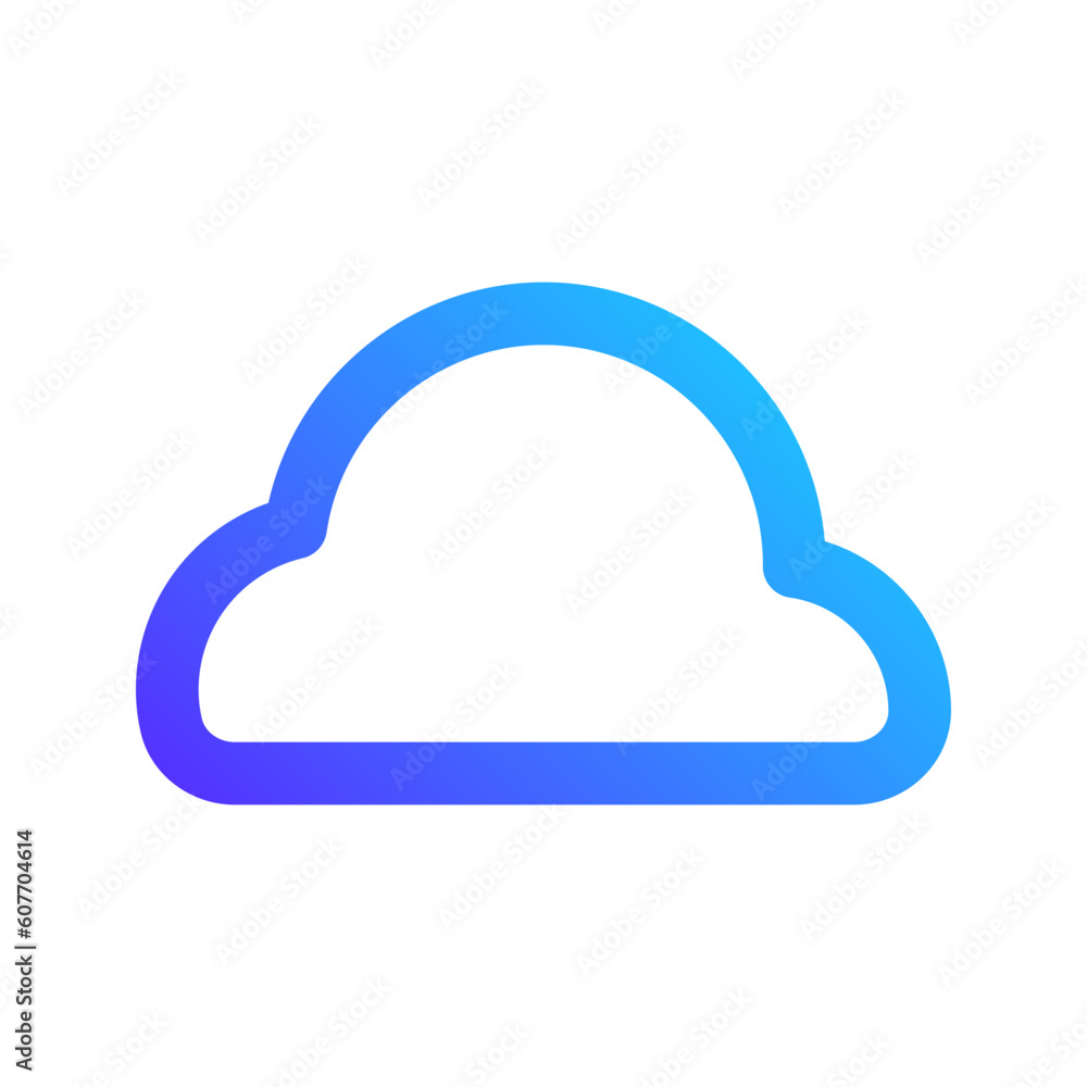cloud gradient icon cloud gradient icon