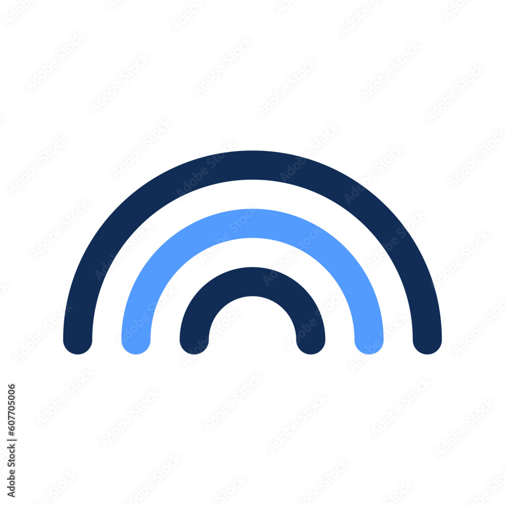 rainbow outline color icon rainbow outline color icon