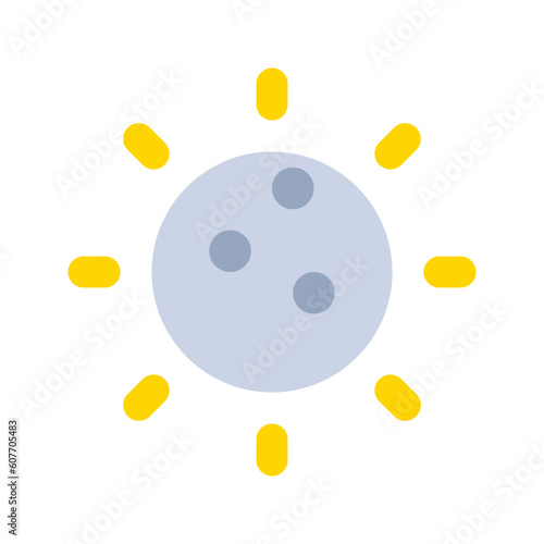 total eclipse flat icon
