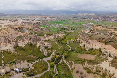 Wallpaper Mural Aerial view of rock formation at the Love Valley in Goreme, Cappadocia, Nevsehir, Turkey. Torontodigital.ca