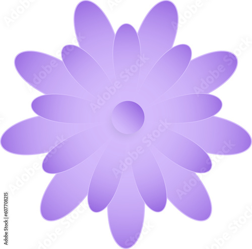 Flower  Element of floral paper cut. Paper cut of flower shape and spring symbol.