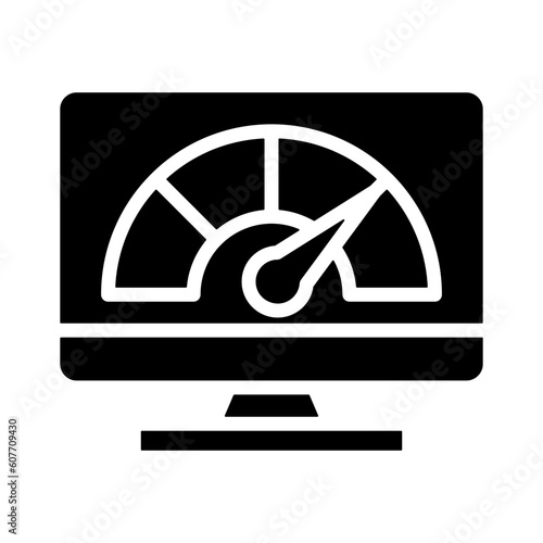Optimization glyph icon for marketing, enhancement, fine-tuning, streamlining, improvement, efficiency logo